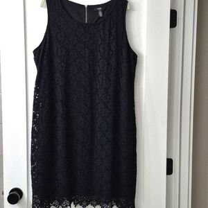 alfani black lace dress Alfani Black Lace Fit & Flare Dress 12